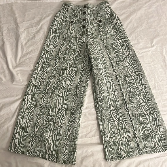 C/Meo Collective Green Zebra Pants - Picture 2 of 5